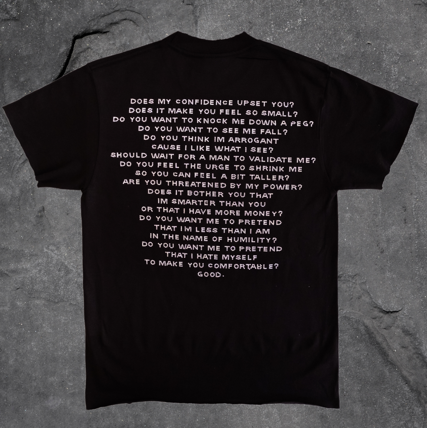 ATTENTION WHORE RHINESTONE TEE