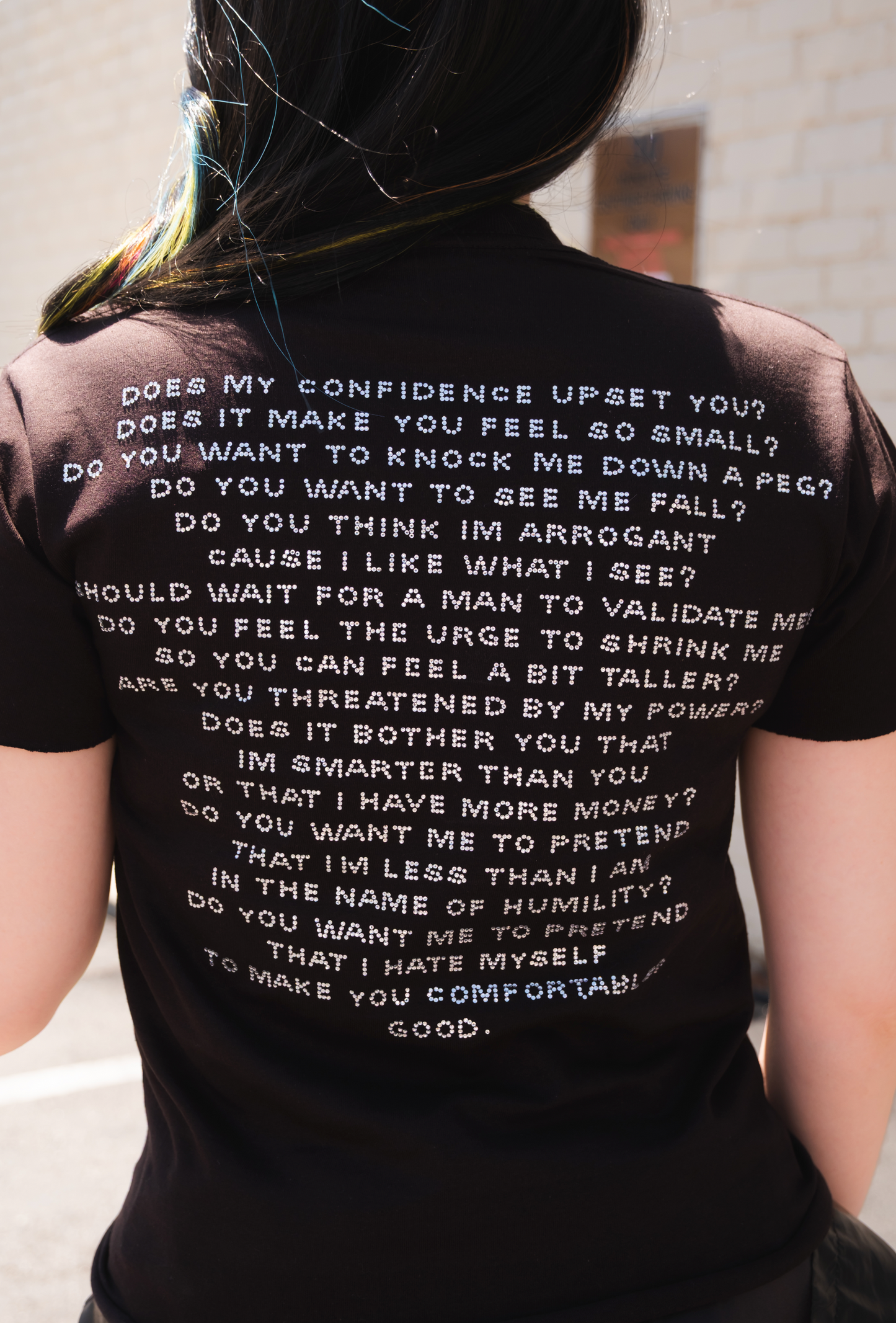 ATTENTION WHORE RHINESTONE TEE