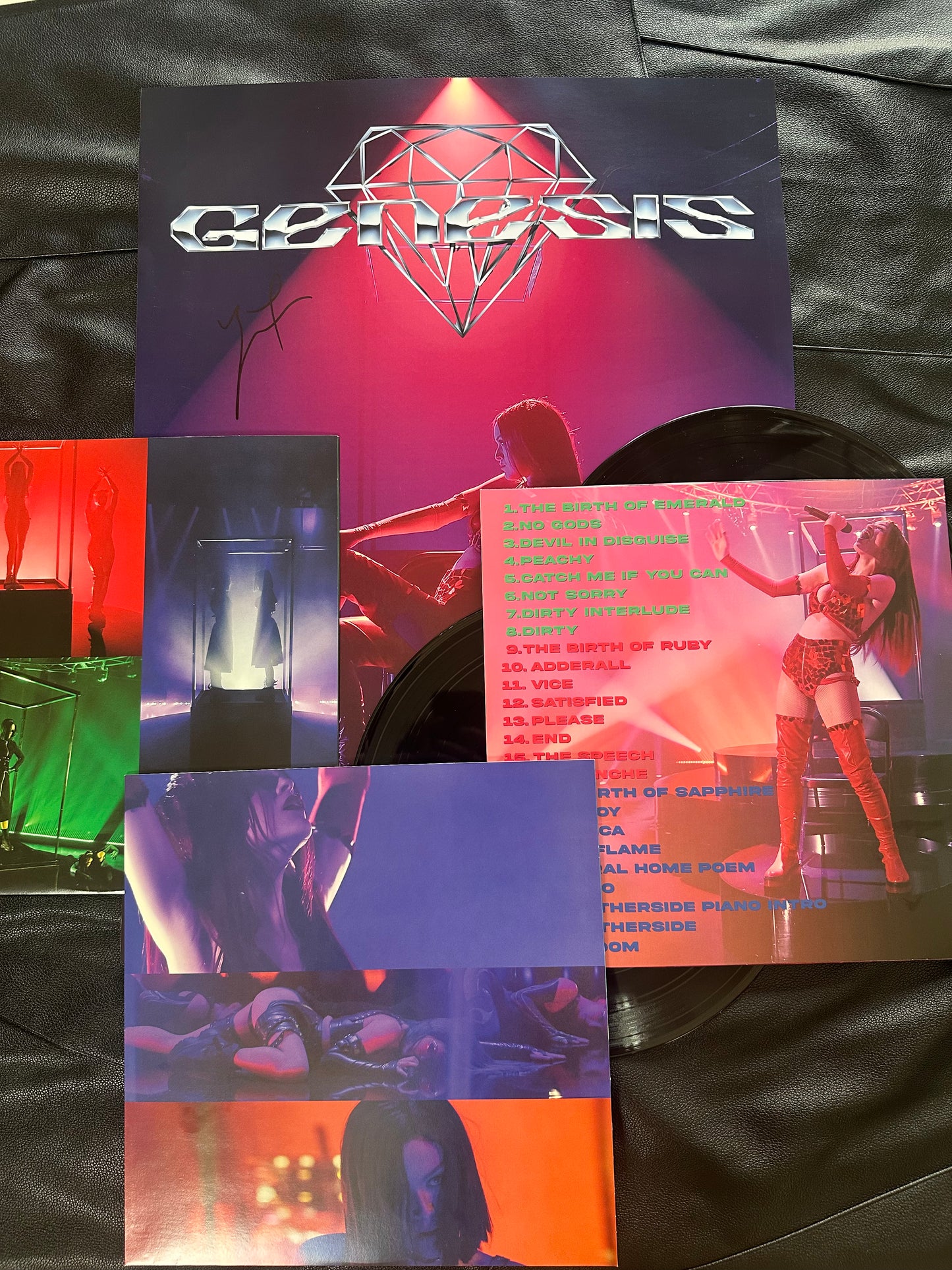 GENESIS BUNDLE + TOUR TEE: INCLUDES GENESIS VINYL, AUTOGRAPHED LARGE POSTER, DOC + CONCERT FILM ACCESS & TOUR TEE!